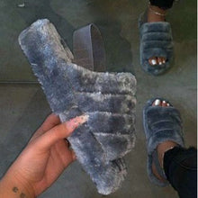 Load image into Gallery viewer, Blue Casual Daily Split Joint Round Keep Warm Shoes