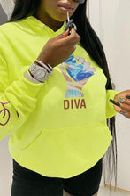 Load image into Gallery viewer, Yellow Street Letter Hooded Collar Tops