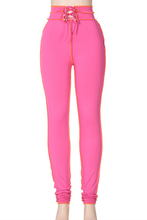 Load image into Gallery viewer, Rose Red Casual Solid Bandage Skinny Small Elastic High Waist Pencil Bottoms
