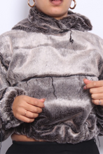 Load image into Gallery viewer, Grey Casual Solid Split Joint Hooded Collar Tops
