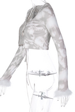 Load image into Gallery viewer, Colour Sexy Camouflage Print Split Joint V Neck Tops
