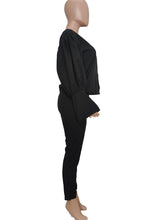 Load image into Gallery viewer, Army Green Street Solid Hollowed Out Split Joint O Neck Two Pieces
