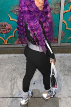 Load image into Gallery viewer, Black Sportswear Solid Split Joint Turndown Collar Long Sleeve Two Pieces
