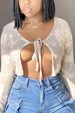 Load image into Gallery viewer, Colour Sexy Camouflage Print Split Joint V Neck Tops
