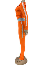 Load image into Gallery viewer, Black Sportswear Solid Split Joint Turndown Collar Long Sleeve Two Pieces
