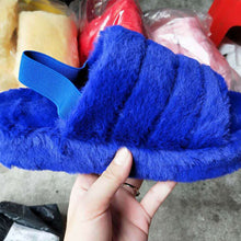 Load image into Gallery viewer, Blue Casual Daily Split Joint Round Keep Warm Shoes
